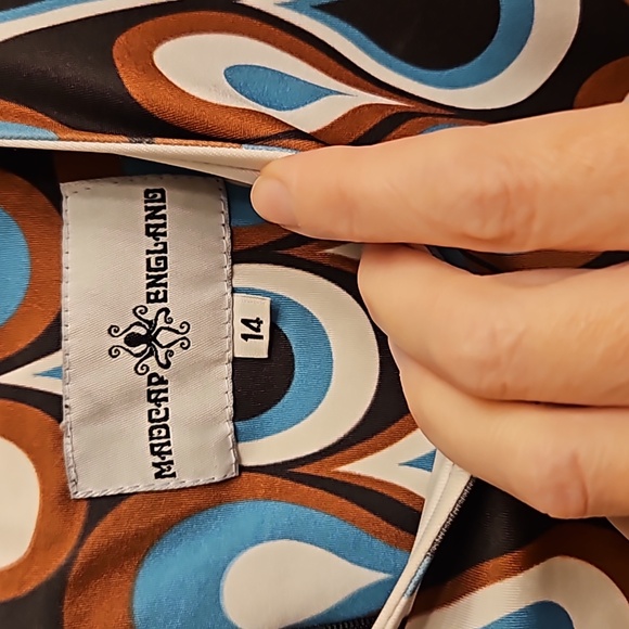 Mod Madcap England sleeveless dress UK14 (US 10) - Picture 2 of 8